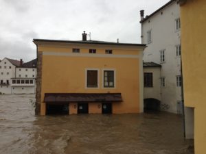 Die Bewohner von Steyr sind an das Hochwasser gewöhnt