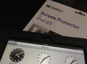 Eine Displayschutzfolie verhindert das Zerkratzen des iPad-Touchscreens