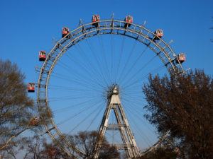 Das Riesenrad ist eines der Wahrzeichen der Bundeshauptstadt Wien