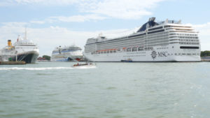 Venedig wird von zahlreichen Kreuzfahrtschiffen angesteuert