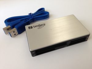 Der Sandberg USB 3.0 Multi Card Reader (Artikelnr.: 133-73)